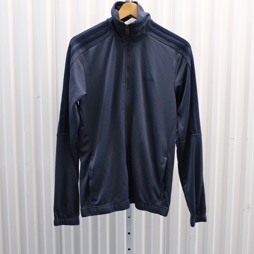 Adidas 3-Stripes Trio Jacket Men's Size Small Blue Full Zip